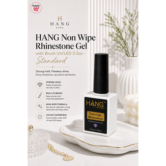 HANG Non Wipe Rhinestone Gel with Brush UV/LED 0.5oz – Standard