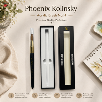 Phoenix Kolinsky Germany Acrylic Brush No.14