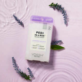 VOESH Pedi in a Box (4 Steps) Lavender Relieve set