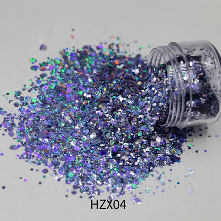 Solvent Holographic Glitter Mixed - HZX04