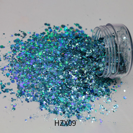 Solvent Holographic Glitter Mixed - HZX09