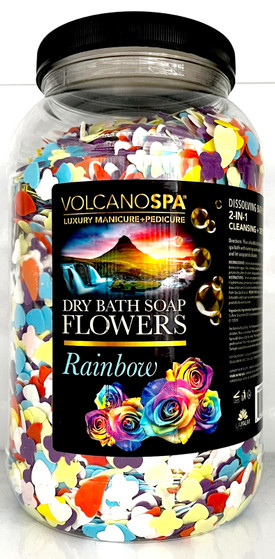 Lapalm Volcano Spa  Dry Bath Soap Flowers 1G - Rainbow Lapalm Volcano Spa  Dry Bath Soap Flowers 1G - Rainbow