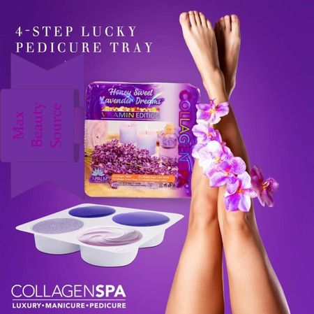 Lapalm Collagen Spa 4 Steps Pedi Tray - Sweet Lavender Fields