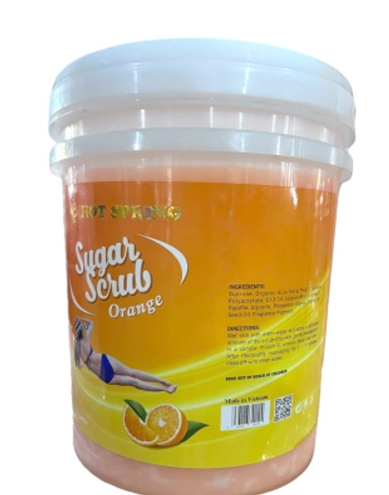 HOT SPRING Sugar Scrub 5Gal Bucket - Orange