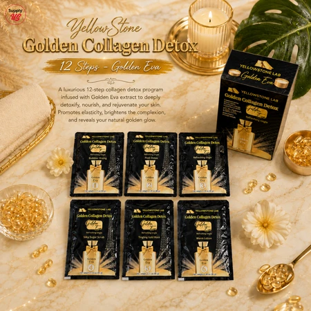 YellowStone Golden Collagen Detox 12 Steps - Golden Eva