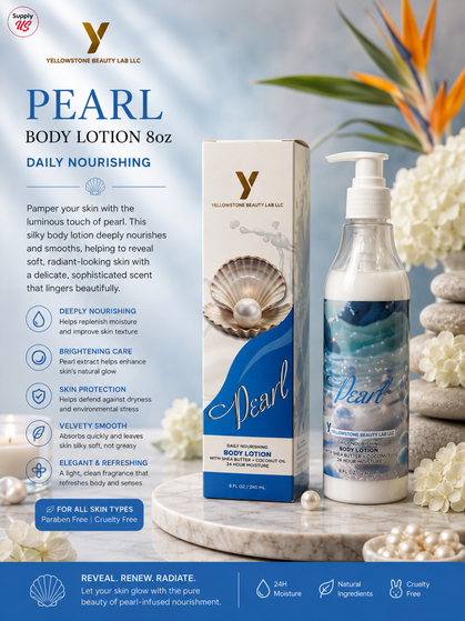 Yellowstone Body Lotion 8oz - Pearl - Free Gift Box