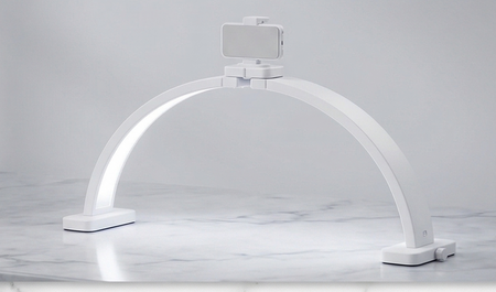 Phoenix Desktop Foldable Half Moon Light - White