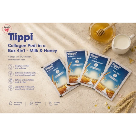 Tippi Collagen Pedi in a Box 4in1 - Milk & Honey