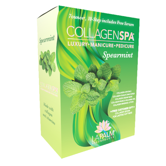 Lapalm Collagen Spa 10 Step with Pedi Kit - Spearmint