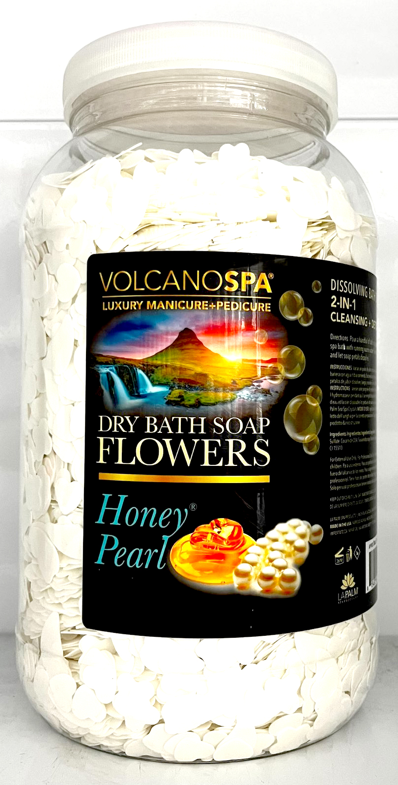 Lapalm Volcano Spa Dry Bath Soap Flowers 1G Honey Pearl US Nail