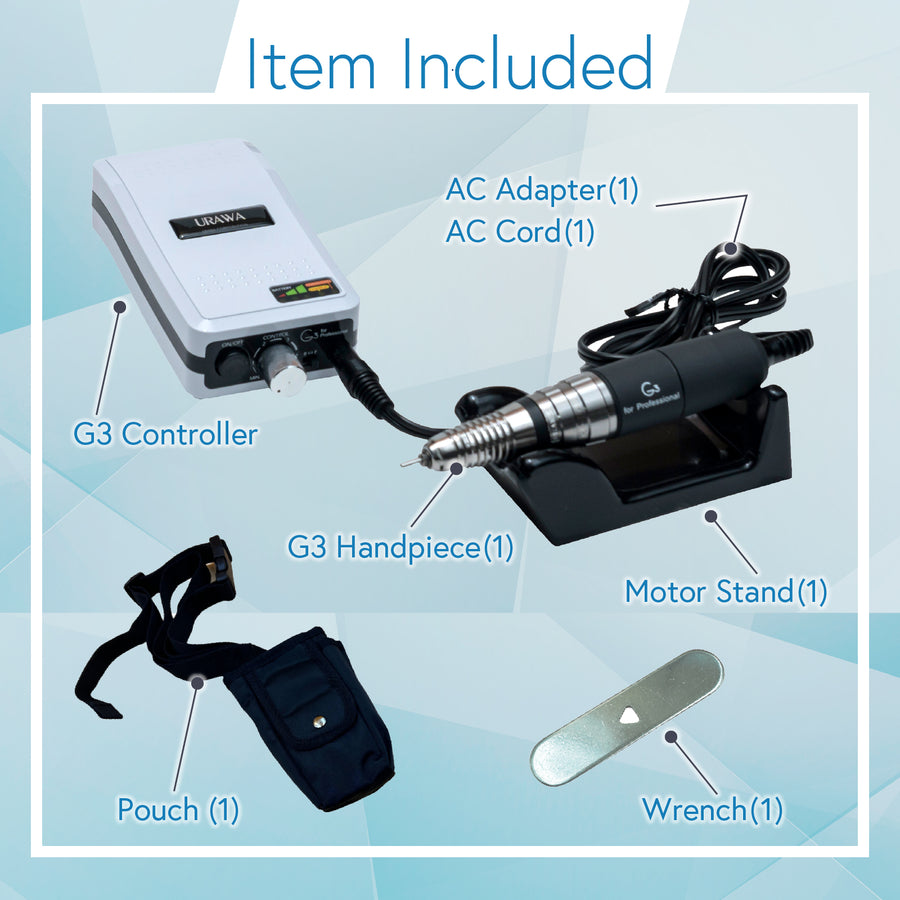 URAWA - PROFESSIONAL PORTABLE NAIL DRILL G3 SERIES - GOLD - SUPPLY