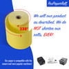 3 1/8" x 230' Thermal Receipt Paper Rolls (50 rolls) - Yellow