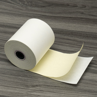 07706 07901 BuyRegisterRolls 2 ply 3 95 ft 50 Rolls carbonless Paper Rolls White/Canary Two ply Kitchen Printer Paper