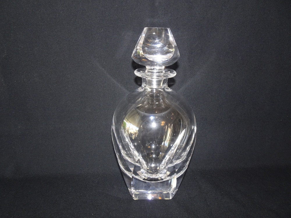 Rare Vintage Moser Art Deco Style Crystal Decanter