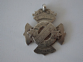 Rare Australian Eight Hour Demonstration medal 1904 silver W Kerr labour movement badge