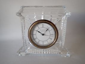 Waterford Crystal Colosseum clock Irish cut lead crystal mantel clock wedge cut design