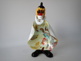 Vintage Murano Art Glass Clown Bowl