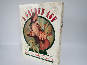 A Golden Age by Robert Holden 1992 two-volume hardcover Australian children's fantasy classics set in illustrated kookaburra slipcase.