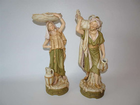 Marple Antiques Royal Dux Water Carriers Figurines
