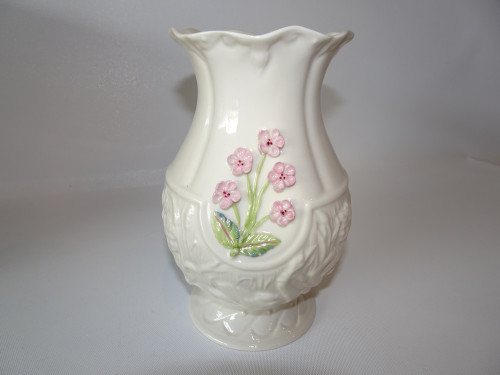 Vintage Belleek Water Elves Vase