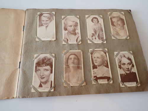 1934 W.D. & H.O. Wills Famous Film Stars cigarette cards complete set in original album