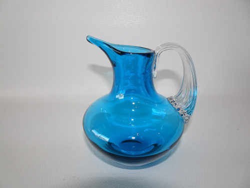 Whitefriars Kingfisher blue jug pattern 9649 by Geoffrey Baxter