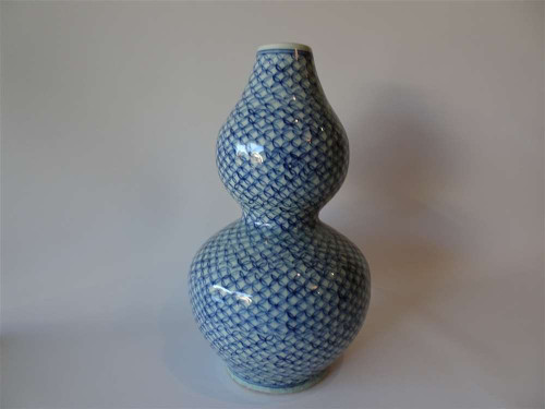 Marple Antiques Chinese Blue and White Gourd Shape Vase