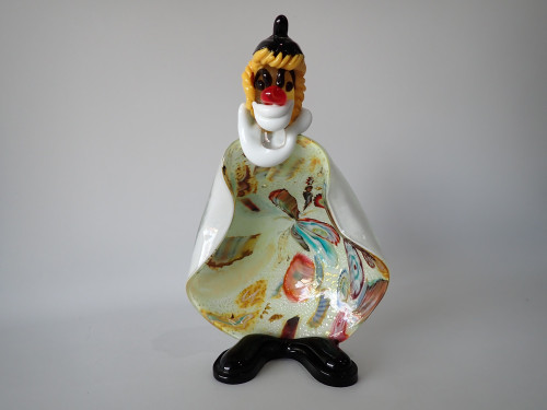 Vintage Murano Art Glass Clown Bowl