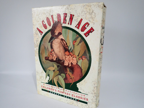 A Golden Age by Robert Holden 1992 two-volume hardcover Australian children's fantasy classics set in illustrated kookaburra slipcase.