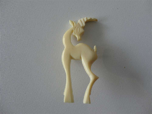 Marple Antiques Ivory Deer Brooch