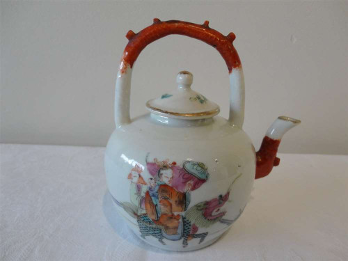 Marple Antiques Chinese Quing Dynasty Porcelain Teapot
