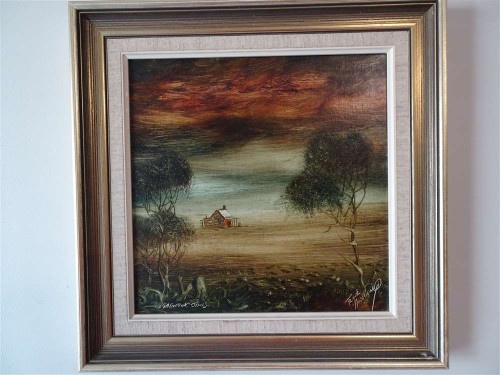 Frank Harding Australian Artist Oil on Board