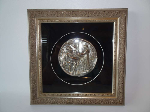 Rare  Antique Gustav Grohe Relief Plaque