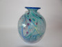 Art glass vase hand blown by renowned Australian artist Ogishi Mizuno (born in Japan) signed and dated 1991.