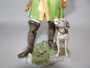 Handpainted Kaiser porcelain figure 'Dog on the Hunt' circa 1960s.