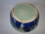 Rare early 19th century English flow blue bowl with town scene, minor makrs to inside of bowl.