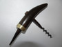 Adelaide CJ Johnson goat horn corkscrew with metal spike circa 1880s.