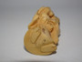 Japanese ivory netsuke woman and child, signed.