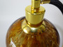 Vintage Murano gold leaf art glass perfume atomizer with controlled bubbles