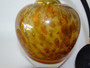 Vintage Murano gold leaf art glass perfume atomizer with controlled bubbles
