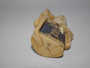 Japanese ivory netsuke detailed in design man holding a stick signed