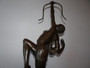 Captivating bronze after Pierre Le Faguays (1892-1962)- Tireusea l'are (archery shooter) on marble base and signed