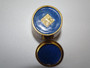 Vintage Gu Yi Zhai Zang cloisonné keepsake box with colourful enamel decoration and intricate brass detailing.
