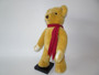 Jack Wilson Nisbet bear, with red scarf,  dated 1987 on stand.