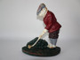 Vintage Cast Iron Doorstop Golfer