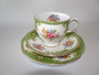 Exquisite Salisbury china trio, a timeless collection of fine English china dating back to the years 1927-1961.