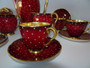 Carltonware Rouge Royale Polka Dot Coffee Set
