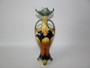 Antique Majolica Art Nouveau Twin Handle Vase
