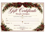 Physical Gift Certificate