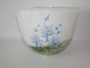 Kjell Engman October art glass bowl for Kosta Boda Sweden with tree and bird landscape design
